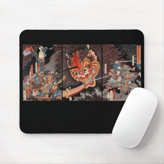 Mousepad Oni King Shutendoji vs. Minamoto no Yorimitsu (Com mouse)
