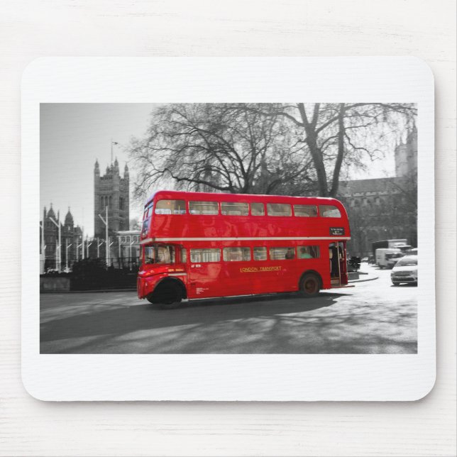 Mousepad Ônibus vermelho de Londres Routemaster (Frente)