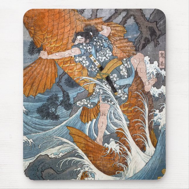 Mousepad Oniwakamaru o Benkei novo, Hiroshige (Frente)