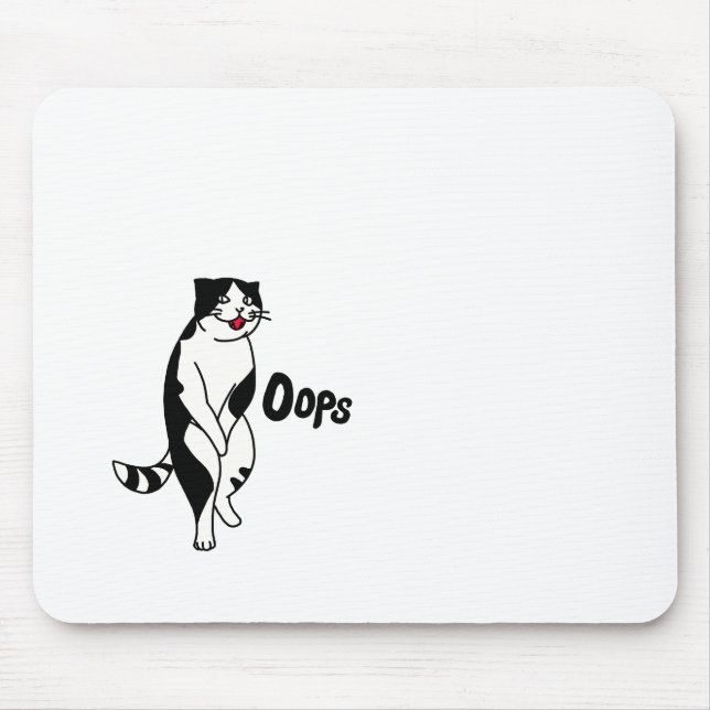 Mousepad Oops cat (Frente)
