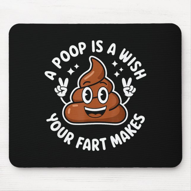 Mousepad Op Emoticon A Op Is A Wish Your Fart Makes Gag Bir (Frente)