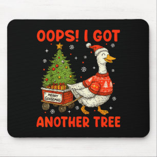 Mousepad Opa, Peguei Outra Árvore Merry Goosemas Ganso Bobo