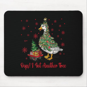 Mousepad Opa, Peguei Outra Árvore Merry Goosemas Goose Boba