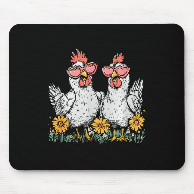 Mousepad Opa, Peguei Outro Frango, Animal de Fazenda Engraç (Frente)