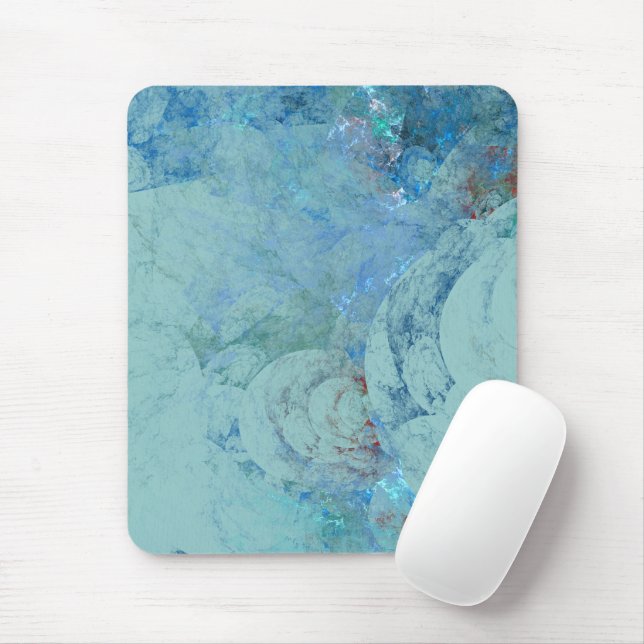 Mousepad Opala Azul Abstrato (Com mouse)