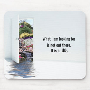 Mousepad Open Door in Garden