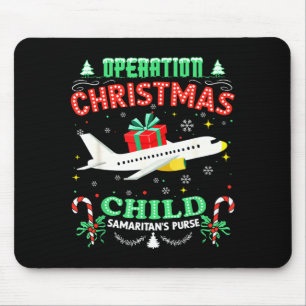 Mousepad Operação Criança de Natal Família Engraçada Corres