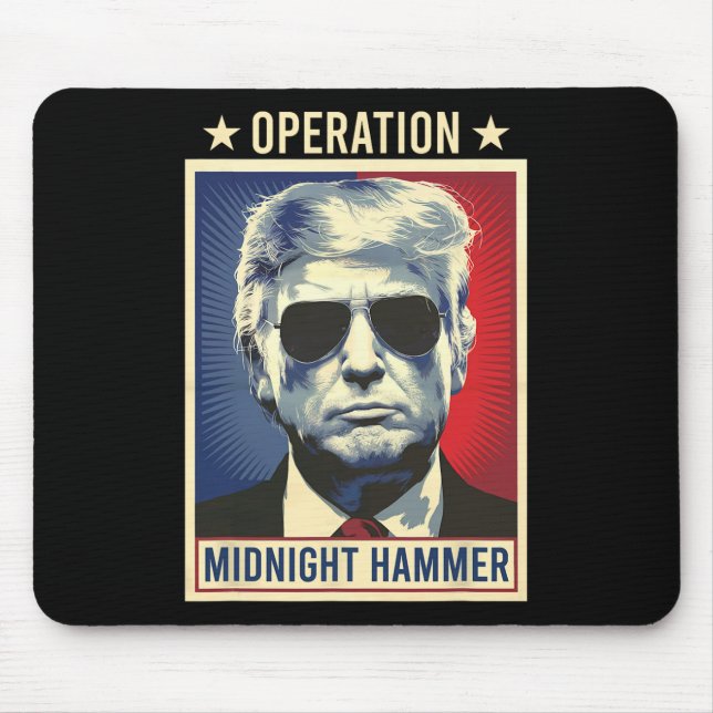 Mousepad Operação Martelo da Meia-Noite Trump (Frente)