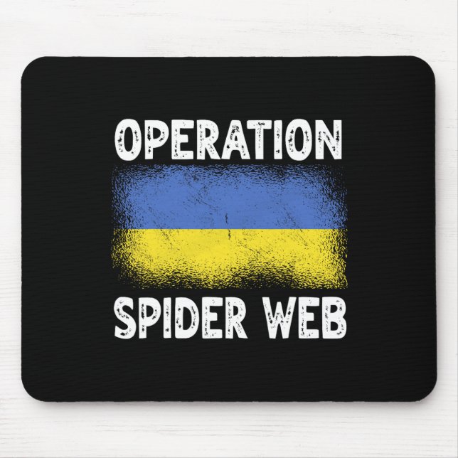 Mousepad Operação Teia de Aranha Heróis da Ucrânia Bandeira (Frente)