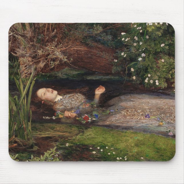 Mousepad Ophelia de John Everett Millais (Frente)