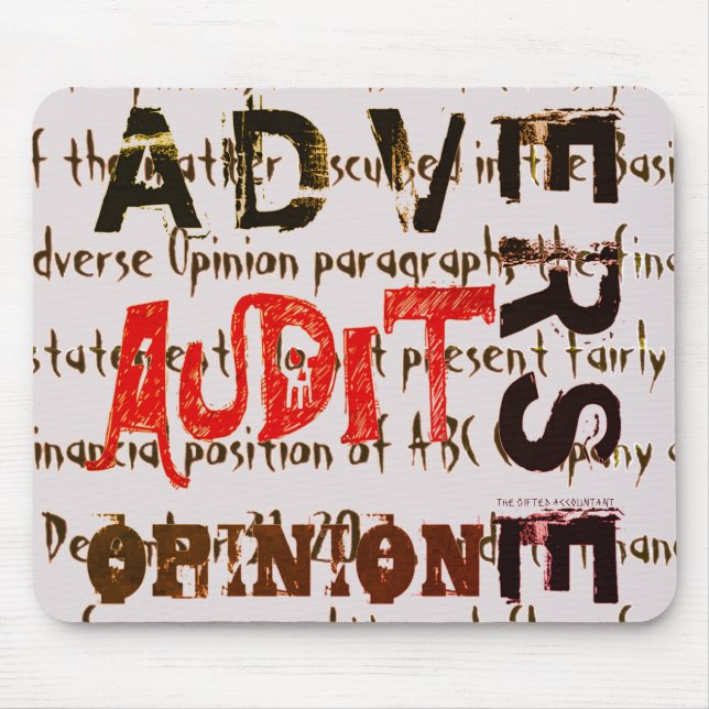 Mousepad "Opinião adversa do exame " (Frente)