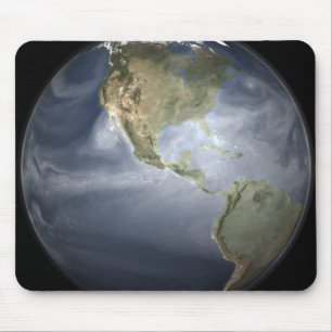 Mousepad Opinião completa da terra que mostra o vapor de