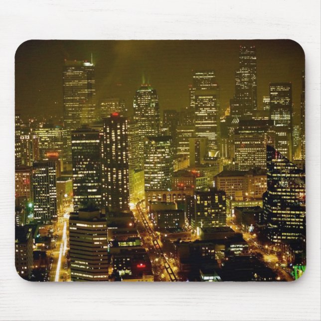Mousepad Opinião da cidade de Seattle (Frente)
