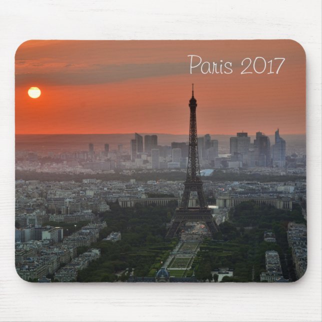 Mousepad Opinião de Lanscape da torre Eiffel, Paris France (Frente)