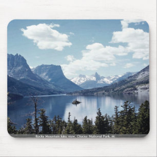 Mousepad Opinião do lago mountain rochosa, parque nacional