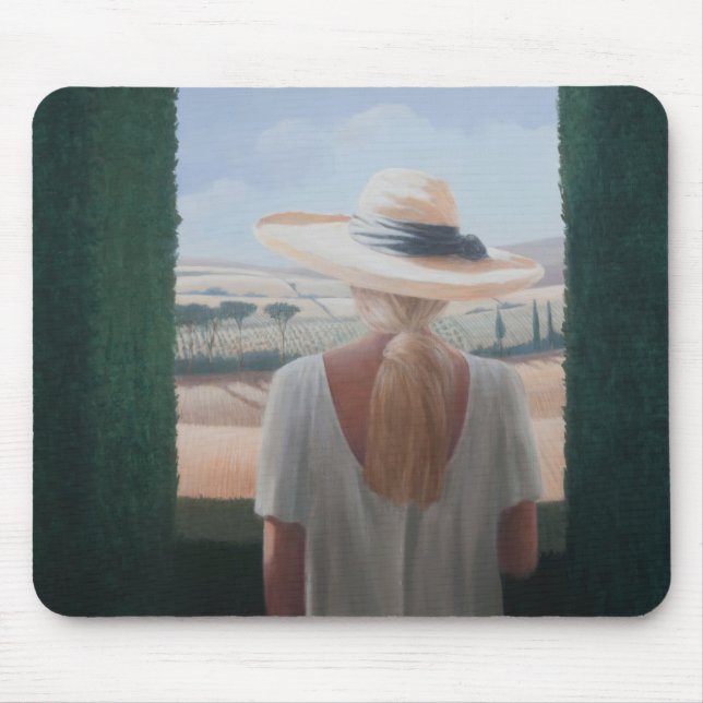Mousepad Opinião traseira Toscânia 2012 da menina (Frente)