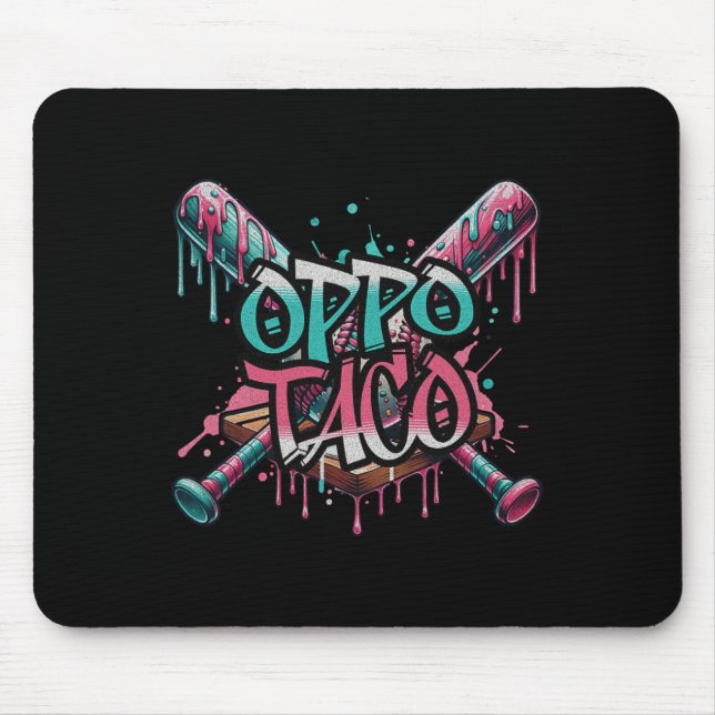 Mousepad Oppo Taco Engraçado Bysebyll Sorvete Derramando  (Frente)