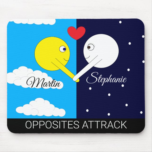 Mousepad Opposites:  Sun & Moon (Frente)