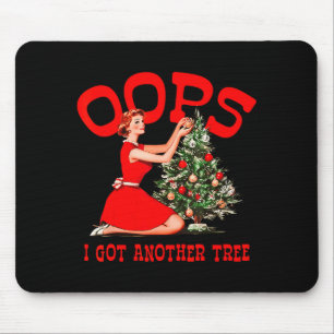 Mousepad Ops, Eu Tenho Outra Árvore Natal Feriado Vintage