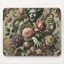 Mousepad Opulência Óptica - Barroco Floral Gótico
