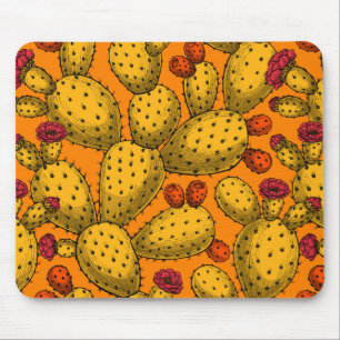 Mousepad Opuntia florescente em amarelo