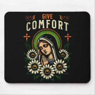 Mousepad Oração da Virgem Maria Dê Conforto Cristão Reza a