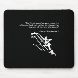 Mousepad Oração E Fé Citação Kierkegaard Orando Presente