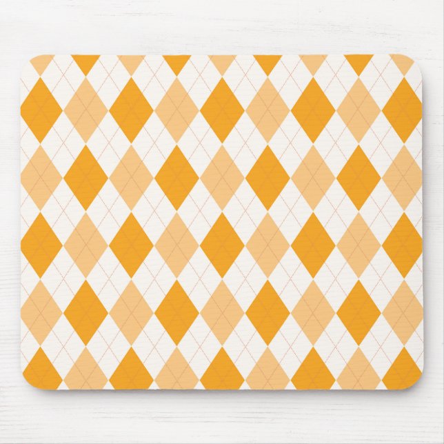 Mousepad Orange Argyle (Frente)