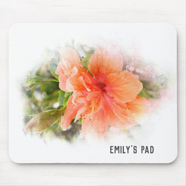 Mousepad Orange Hibiscus (Frente)