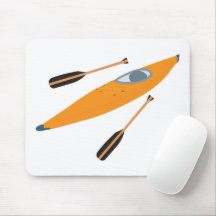 Orange Kayak com Oars
