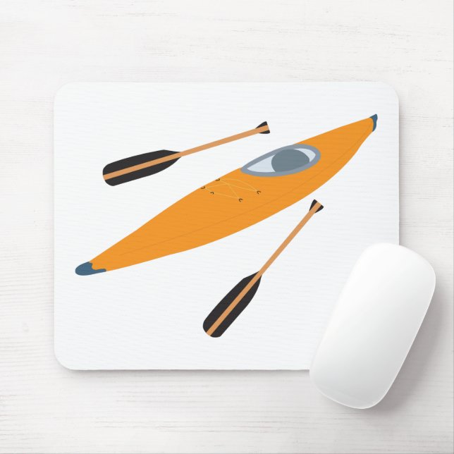Mousepad Orange Kayak com Oars (Com mouse)