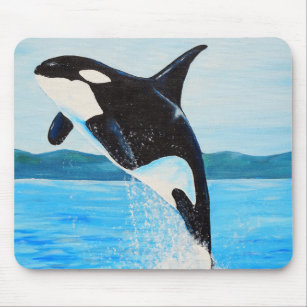 Mousepad Orca Painting