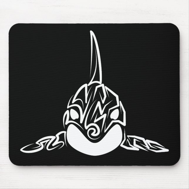 Mousepad Orca Tribal Negra (Frente)