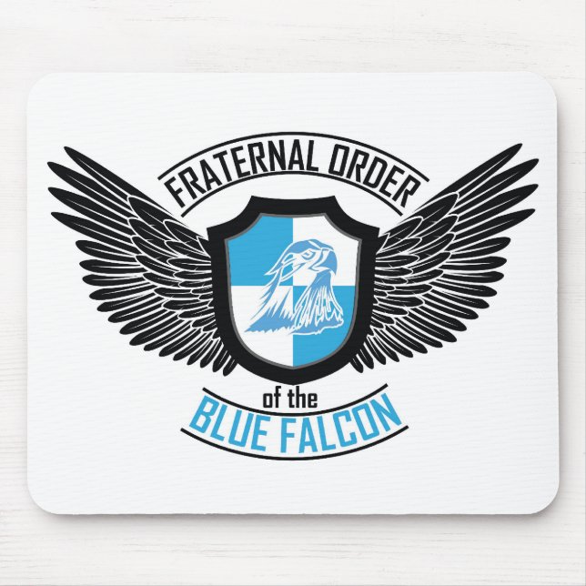 Mousepad Ordem fraterno do falcão azul, falcão azul (Frente)