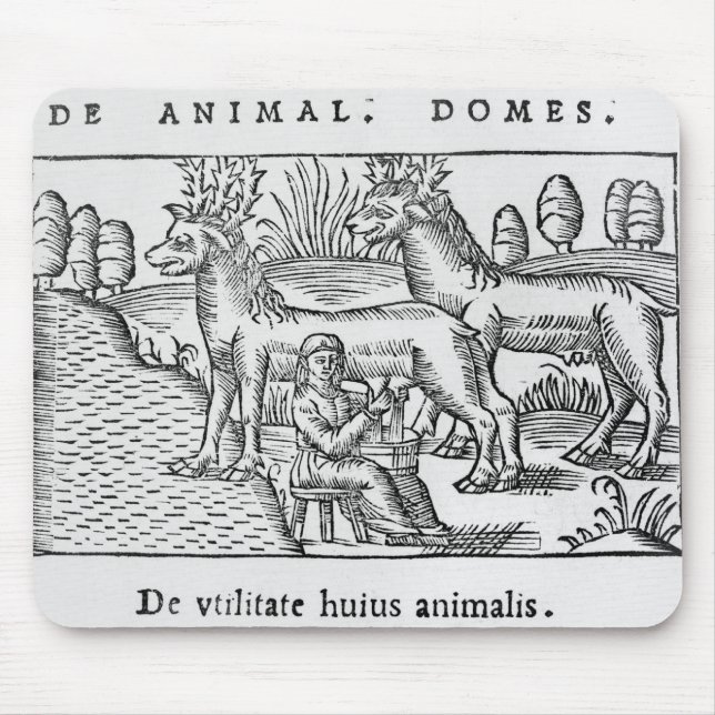 Mousepad Ordenhando renas (Frente)