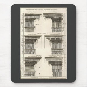 Mousepad Ordens de Arquitetura, Entablamentos Antigos