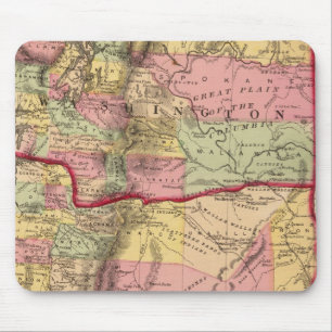 Mousepad Oregon, e o Território de Washington