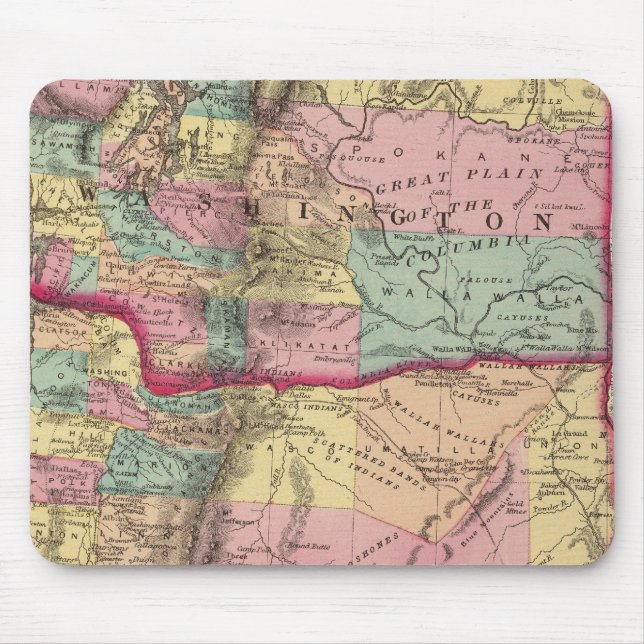 Mousepad Oregon e Território de Washington (Frente)