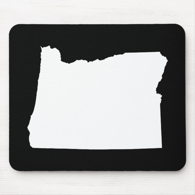 Mousepad Oregon em Branco e Negro (Frente)