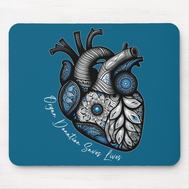 Mousepad Organ Donation Saves Lives Heart Transplant Cardia (Frente)