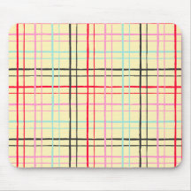 Organic Wobbly Check Grid Pattern Retro Pop