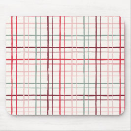 Mousepad Organic Wobbly Check Grid Pattern Sweetheart Glaze