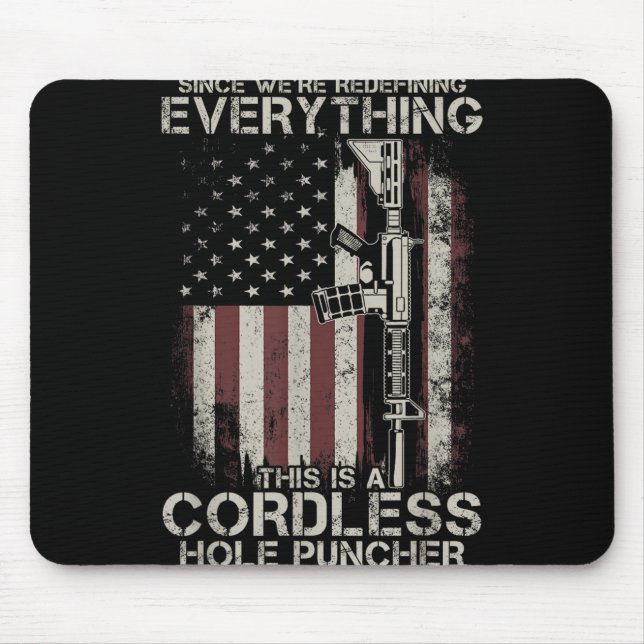 Mousepad Orgulho Americano de Bandeira Veterana Direitos da (Frente)