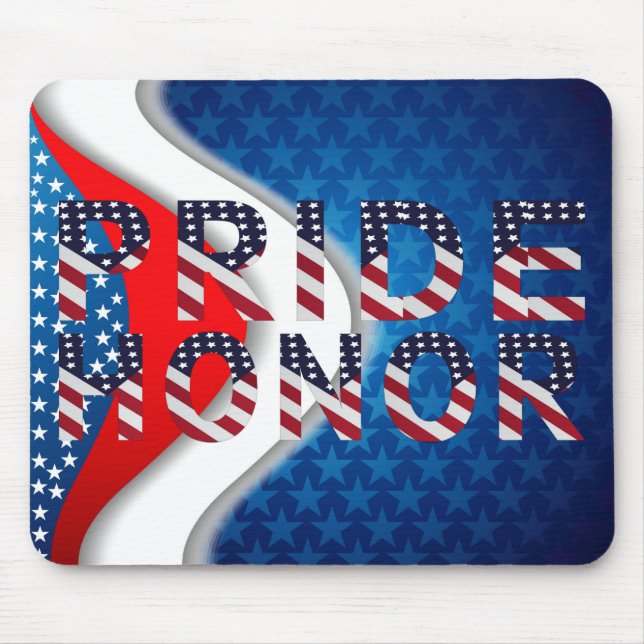 Mousepad Orgulho Americano e Honra (Frente)