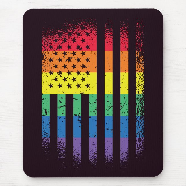 Mousepad Orgulho Americano Grunge (Frente)