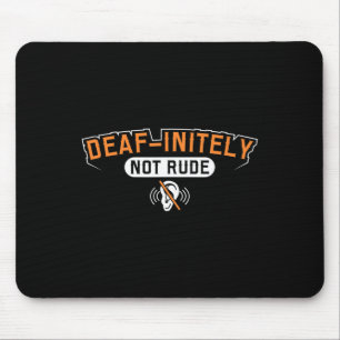 Mousepad Orgulho Audição Perda Consciência Surda Consciênci
