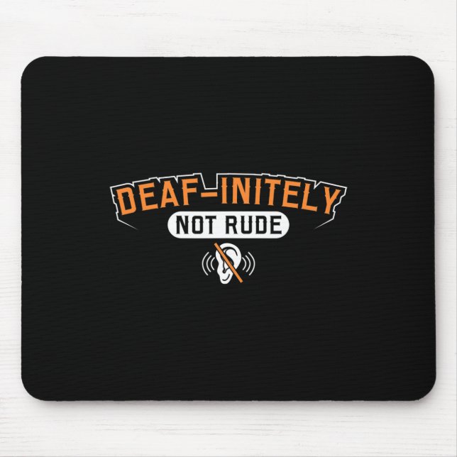 Mousepad Orgulho Audição Perda Consciência Surda Consciênci (Frente)