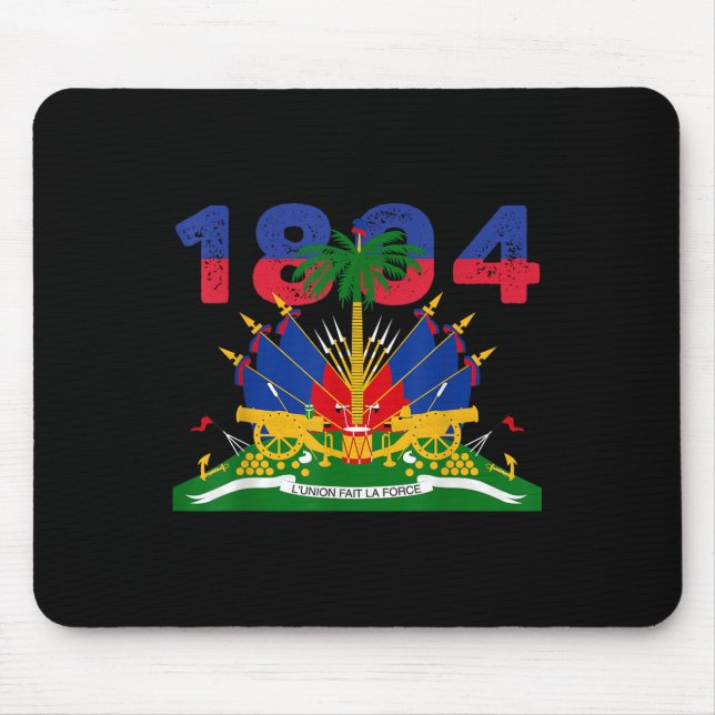 Mousepad Orgulho da Bandeira do Haiti 1804 Dia da Independê (Frente)
