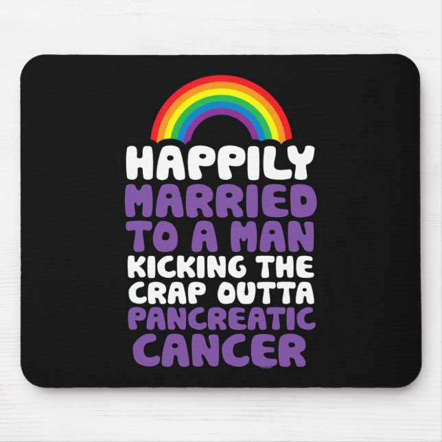 Mousepad Orgulho de citação de suporte do Câncer de pâncrea (Frente)