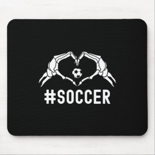 Mousepad Orgulho de esportes cardíacos do Halloween de fute